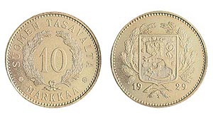 10 markka, 1929 (type 1928)
